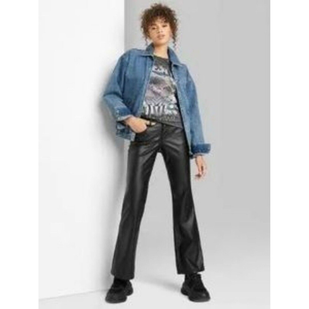 🔥 2/$10 3/$12 wild fable Black Faux Leather Leggings